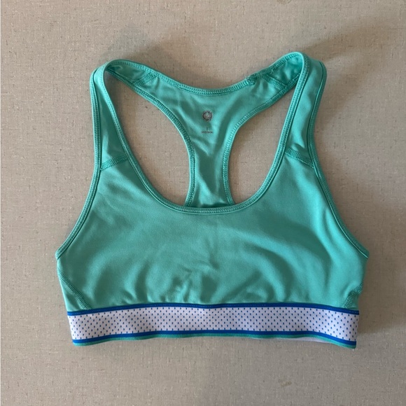 SO Other - SO Aqua Sports Bra with Polka Dot Band